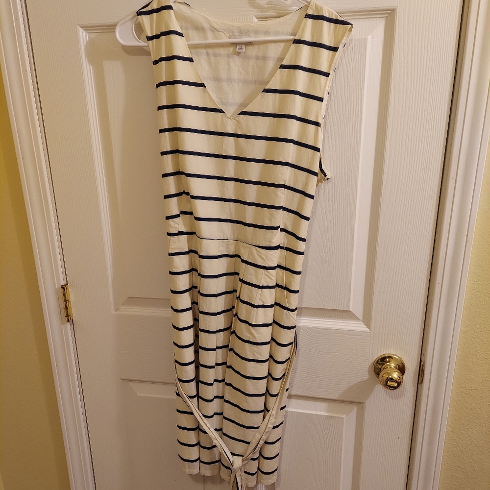 LL Bean Tie Waist Dress
